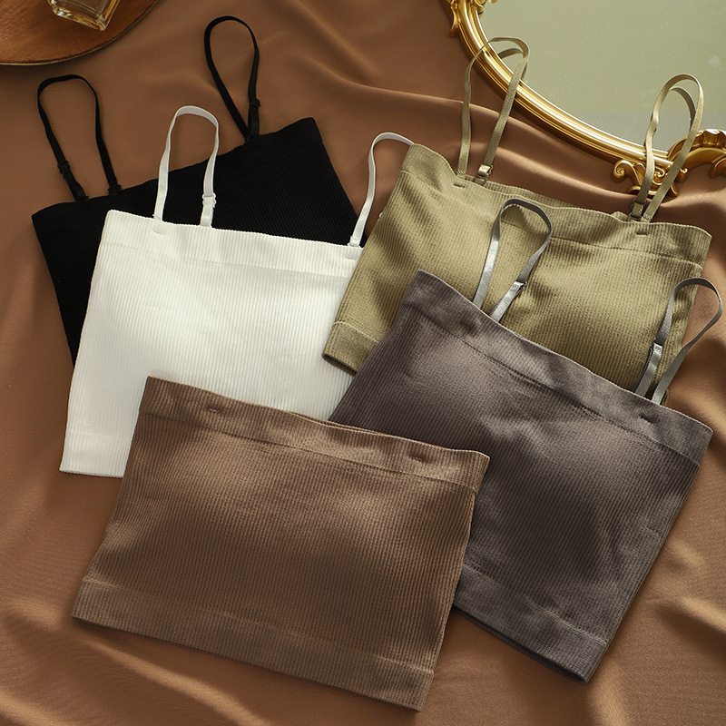 N99 Seamless Female Women Bralette Small Camisole and String Bodycon Moulante Sports Vest Padded bra