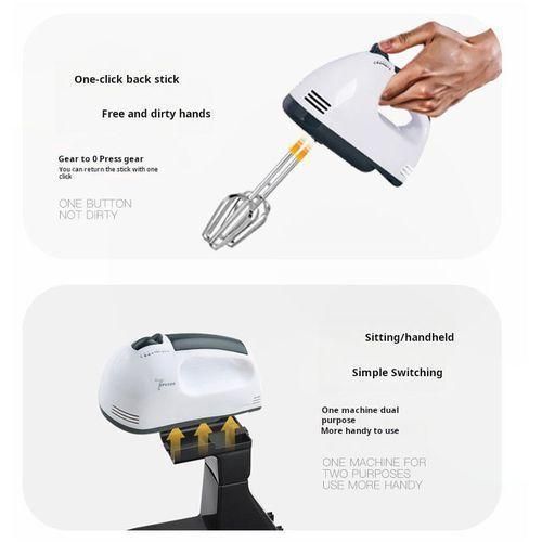 General 7 Speed Electric Hand Mixer Scarlett Egg Beater Cake Baking Whisk - White