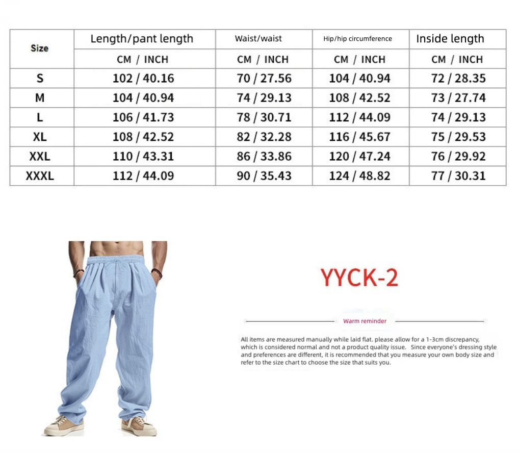 Men's Clothing Sets Two-Piece Outfits Flax Men's Casual Loose Breathable Long Sleeve Long Pants Shirt Beach Set