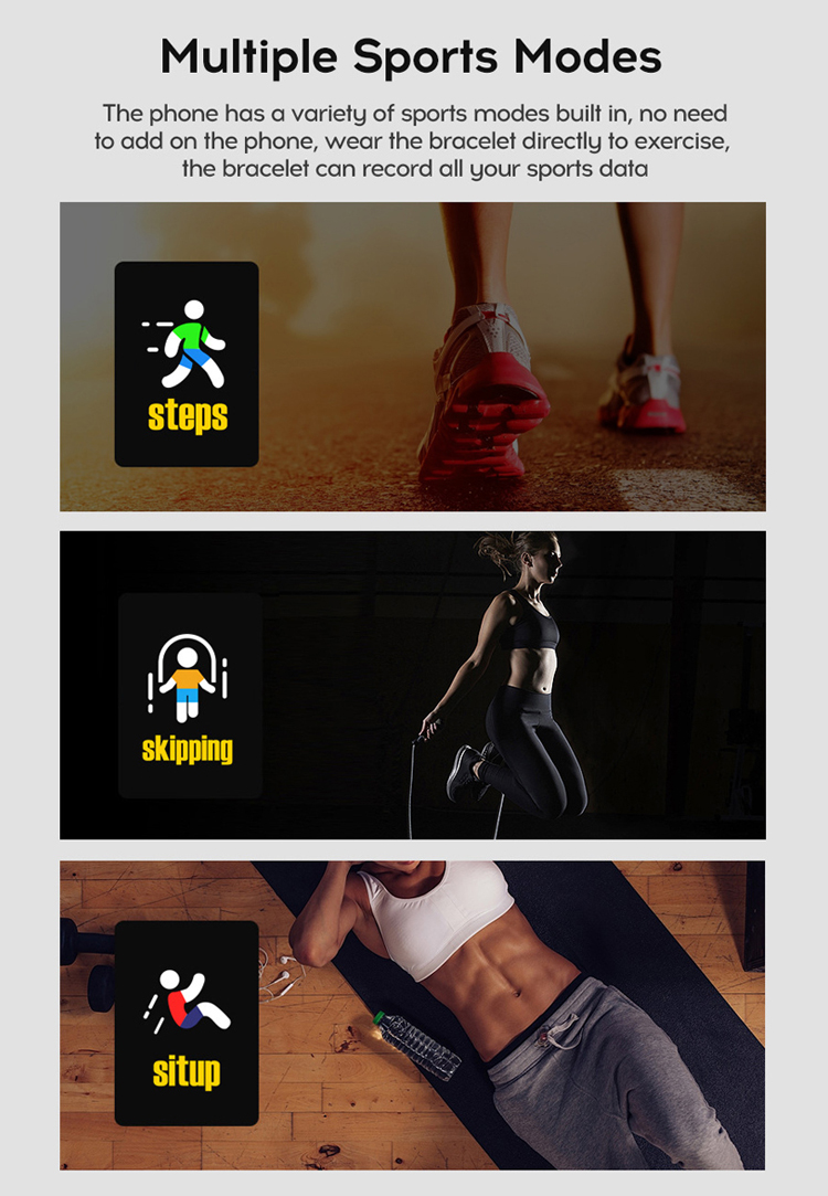 116 PLUS Sport Fitness Pedometer Color Screen Smart Bracelet Wristband Walk Step Counters Smart Band Men Women D13 Sport Watches