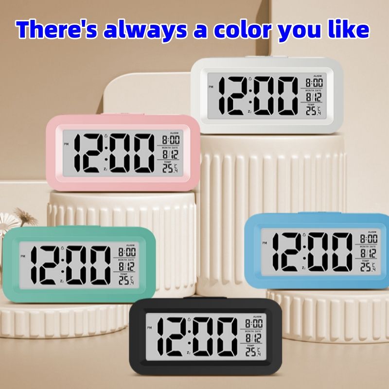 Alarm Clock multifunctional electronic alarm clock LCD digital display temperature display gift two 7# batteries clock
