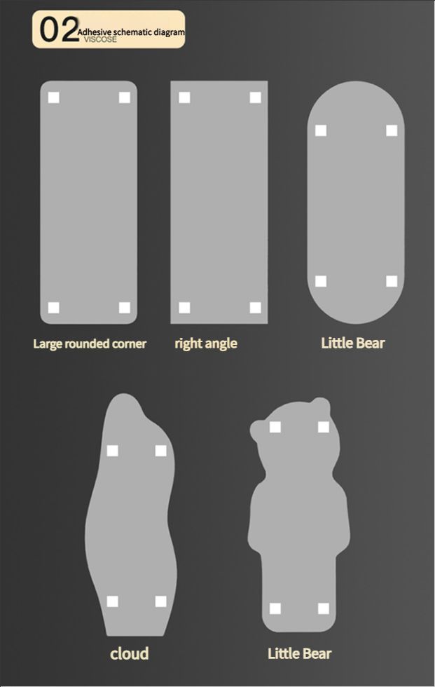 Mirror acrylic high-definition self-adhesive dressing mirror fitting mirror does not deform creative irregular soft mirror home bedroom