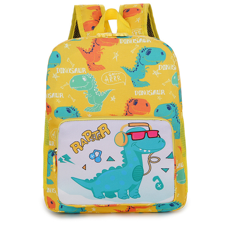 SST 2028 Small School Bag Kindergarten Anti-Lost Backpack Cartoon Cute Dinosaur Early Education Children's Bag for Boys And Girls Baby
