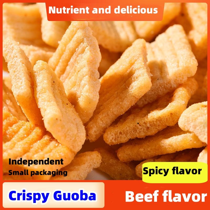 10 packs Crispy Xiaomi, Guoba, Potato Chips, Snacks, and Snacks - Internet famous puffed food CRRSHOP food nibble snack spicy