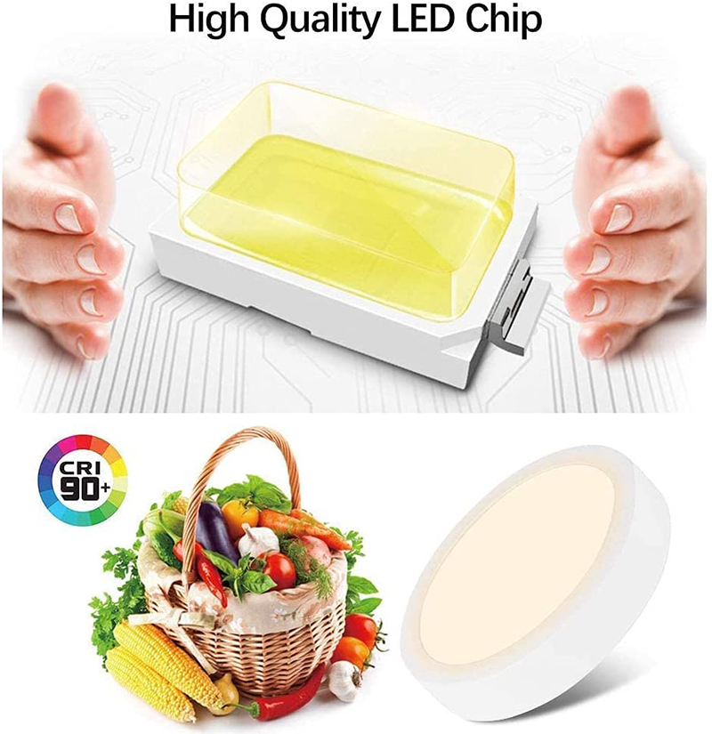 Leopard Cat LED Recessed Mount Panel Ceiling Light Fixtures - 6W 12W 18W 24W Tri-Color Dimming Flat Circular Surface Mount Downlight for Closet/Corridor/Staircase/Kitchen/Basement Lighting