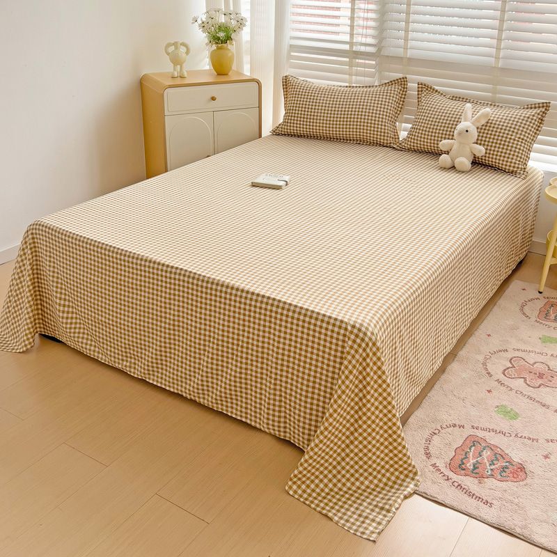 120*230cm ,150*230cm ,180*230cm,220*230cm ,230*250cm Washed cotton brushed bed sheets pillow cases CRRSHOP free shipping Bed cover pillowcase 48 * 74cm