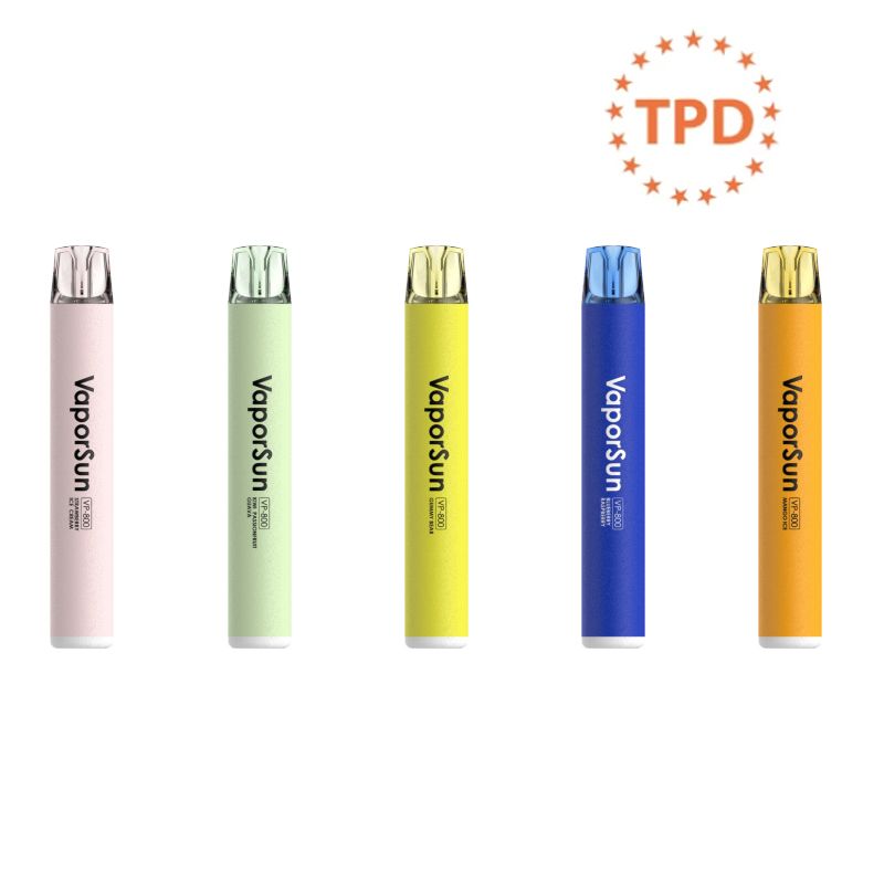 10PCS =1 box VaporSan 600 puffs Best Selling Disposable Vape TPD 600puffs 800puffs Vapme OEM 30000 Puffs Vapors Electronic Cigarettes 850mAh Battery Dtl Vape VaporSan 600 puffs TPD Disposable e-cigarette