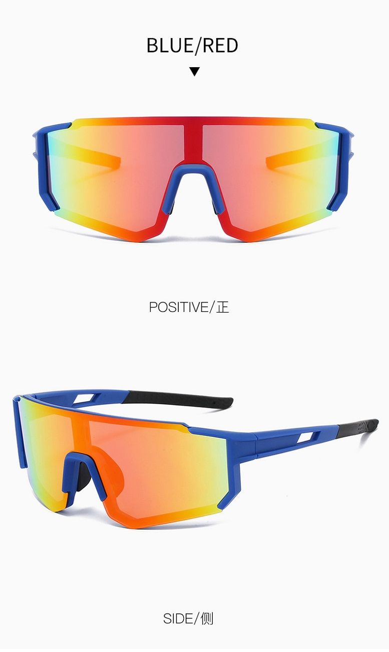 Polarized Sports Sunglasses, UV Protection Windproof Cycling Sunglasses for Men Women, Lightweight Outdoor Running Sunglasses 1060 Style for Hiking, Marathon, Driving and Fishing
