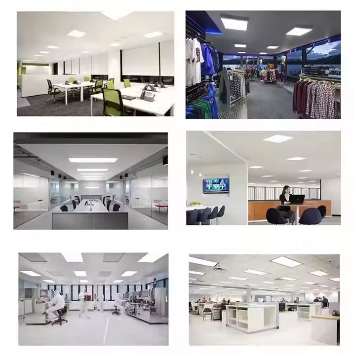AUNONT Recessed Panel Aluminum Bucket Light Ceiling Flat Panel Light 300*600 Square LED Recessed Kitchen Light Bathroom Integrated Ceiling Light 300*300 Panel Light Ultra-thin Purification Light led Bucket Flat Panel Light Suitable for Kitchen Bathroom Office Balcony etc.