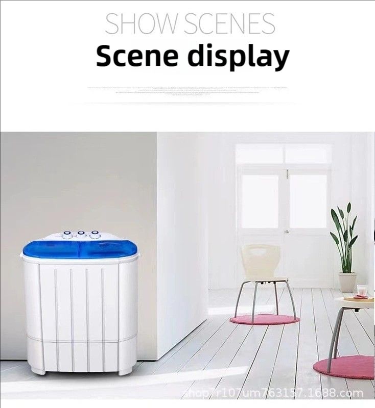 Twin Tub Semi Automatic Washing Machine-White