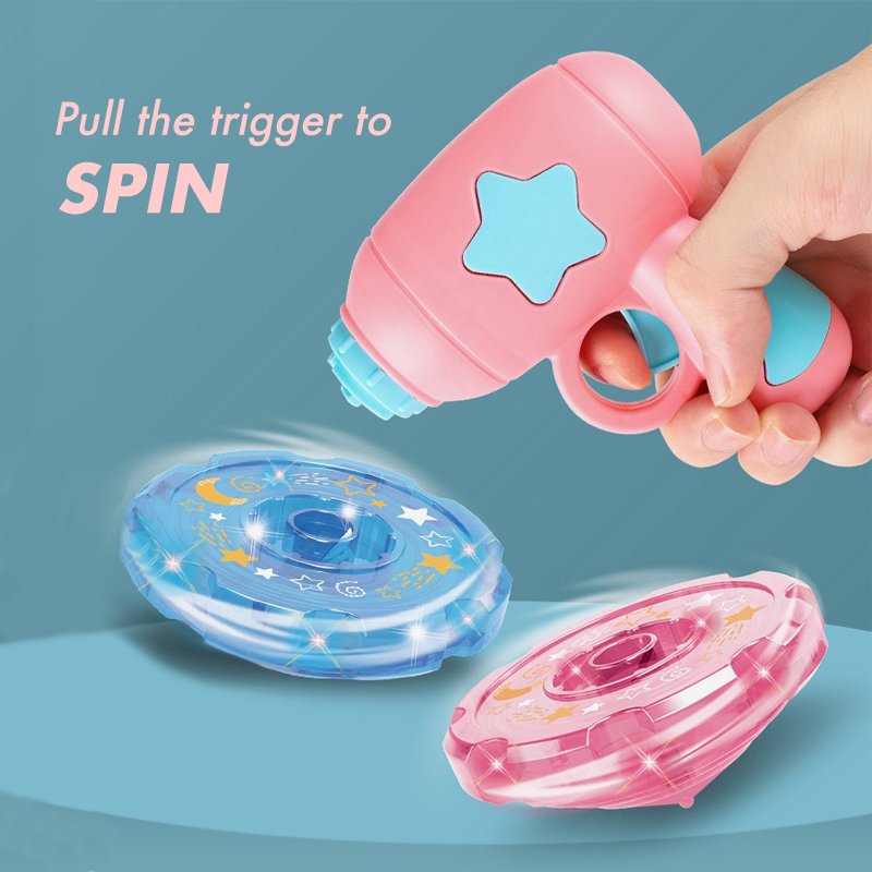 Toy for Kids, Flying Saucers, Frisbee Kit, Spinning Tops, Combo Pack, UFO, Boomerang, Gift for Boys, Girls, with Sparkling Lights, 7 in 1 Set