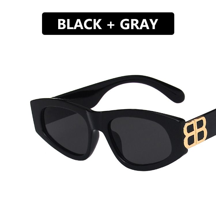 2024 New men's and women's triangular cat eye sunglasses 98054