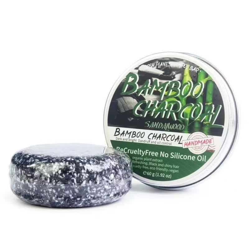 Ginger Polygonum Soap Shampoo Soap Cold Processed Soap Hair Shampoo Bar Pure Plant Hair Shampoos Hair CareBamboo Charcoal