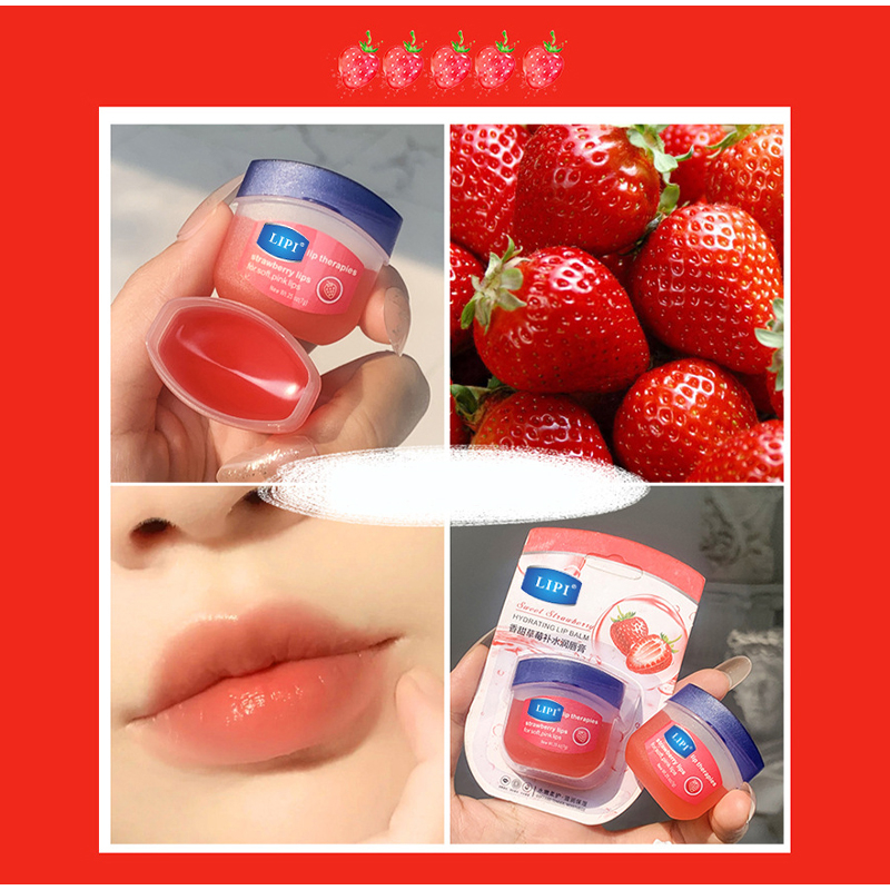 9973 6/8 Pcs Lip Balms Moisturizing Refreshing Non-sticky Fruit Series Anti-Cracked Lip Treatment Vaseline for Makeup Lip Gloss Set