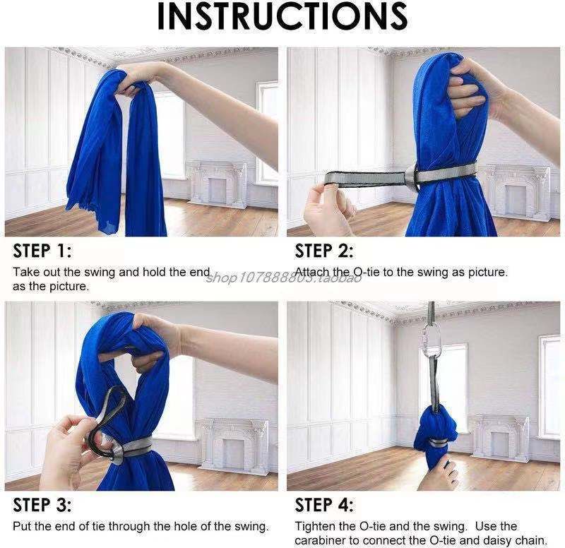 Elastic 5 Meters 2017 Aerial Yoga Hammock Flying Swing Latest Multifunction Anti-gravity Yoga Belts for yoga training Yoga belt