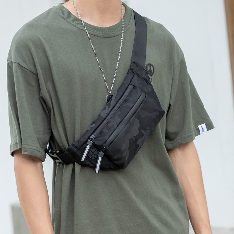 3682 Men's Casual Sports Small Trendy Brand One-shoulder Chest Bag