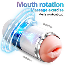 Fully automatic rotating vibration exercise cup, adult male masturbator, suction cup, airplane cup, penis trainer