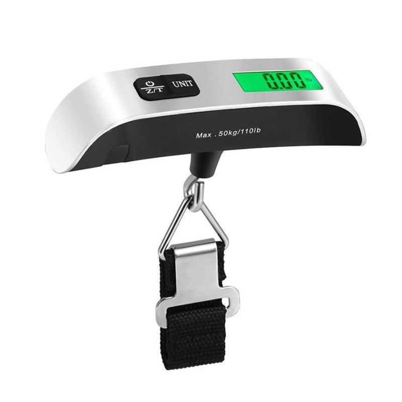 Virge-29 Portable Scale Digital LCD Display 110lb/50kg Electronic Luggage Hanging Suitcase Travel Weighs Baggage Bag Weight Balance Tool