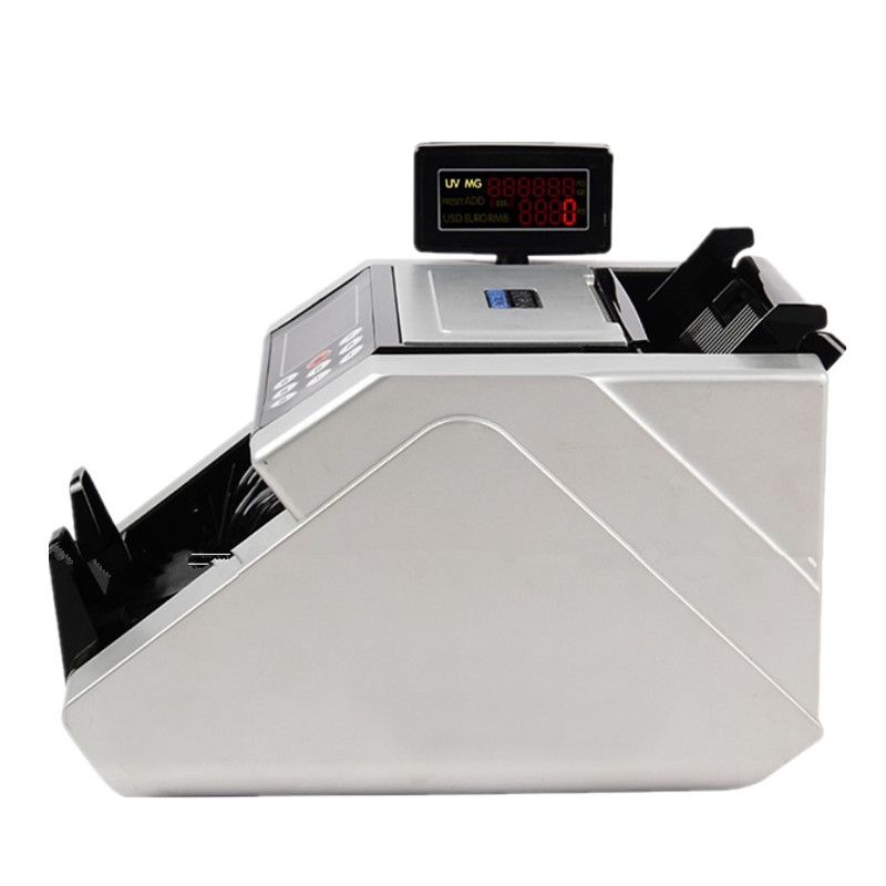 Vertical Smart Bill Counter UV MG IR Detection USD Euro RMB Multi-Currency Cash Counting Machine for Office Bank Store