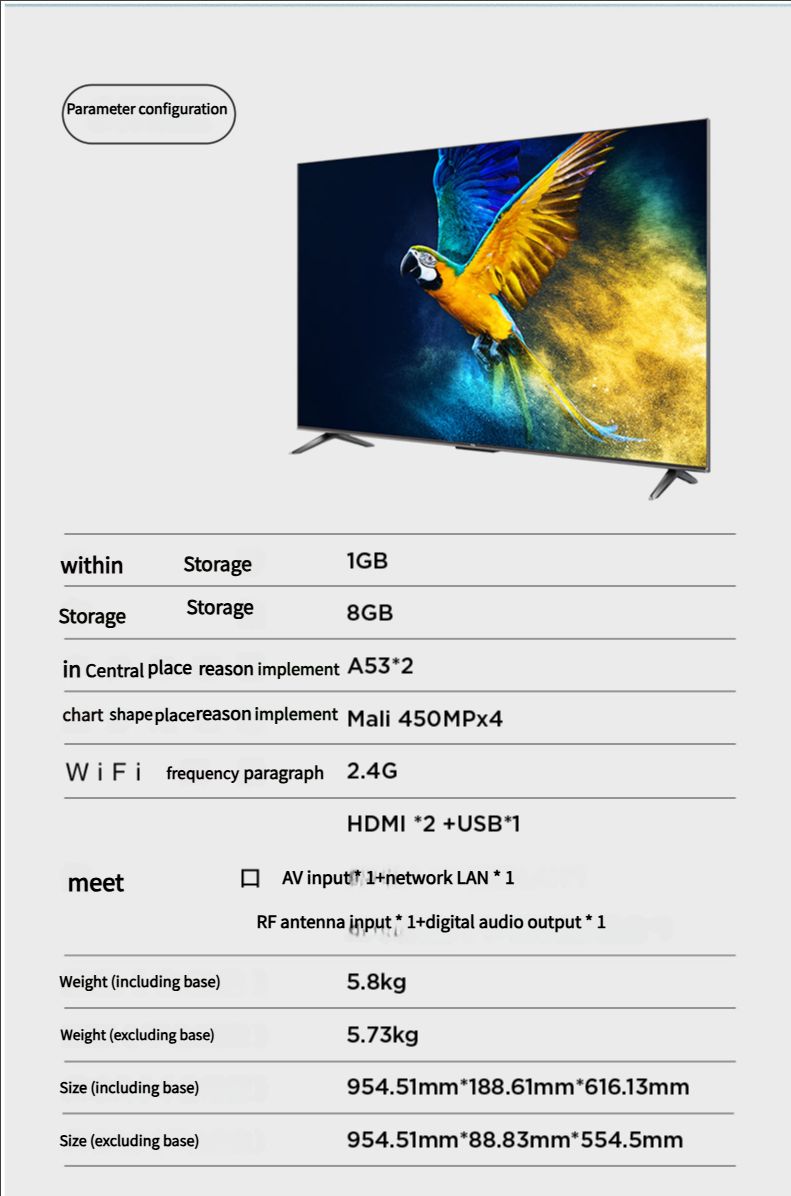 FPD 43 Inch Smart TV Full HD 1080p LED TV Frame Flat Screen Television with Streaming Live Uitra Thin Android TV Hdmi,WiFi