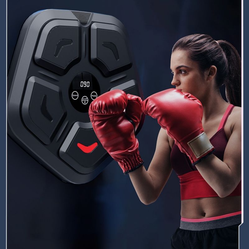 Music boxing target, intelligent Bluetooth boxing trainer, wall target, combat boxing machine, parent-child interactive device CRRSHOP Fitness Equipment free shipping Boxing