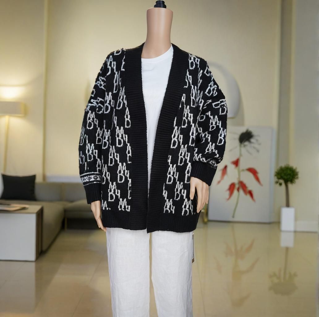 Wool knit Sweater Round Women's Sweater