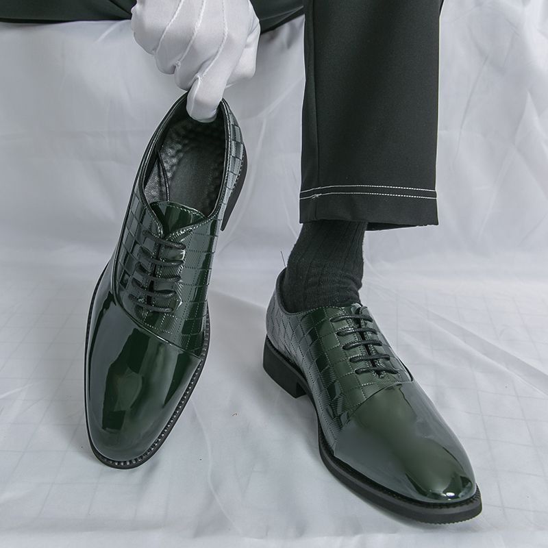 Men Patent Leather Formal Shoes Man Luxury Elegant Dress Shoe Male Footwears The Suit For Official Office Wedding Party Business