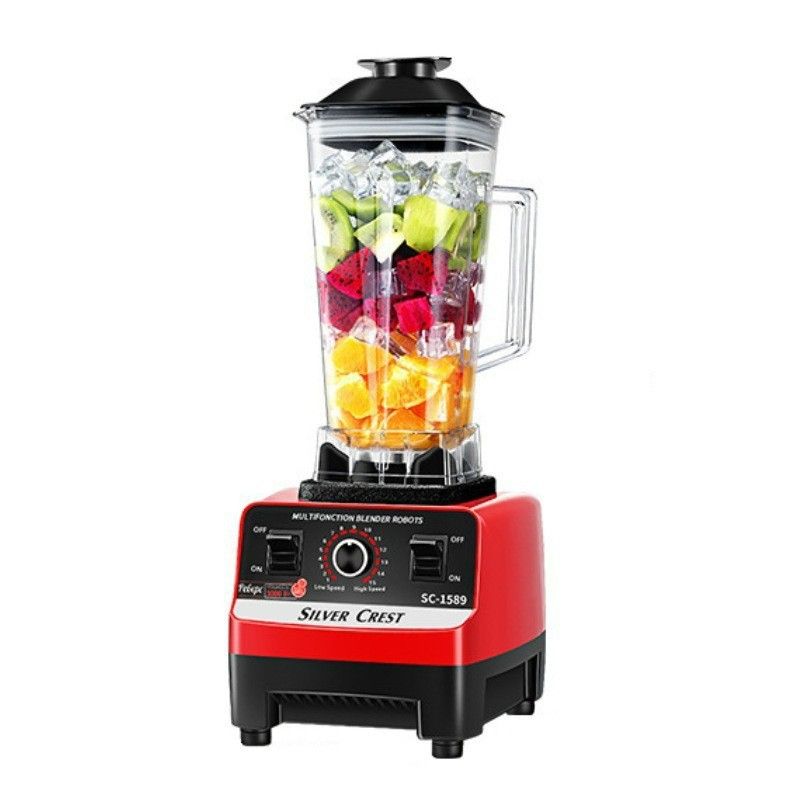 Commercial Blender Heavy-Duty Smoothie Blender w/ 2.5HP Copper Motor & Laser-Cut Blades Quick Ice Crushing 64oz Tritan Jar Self-Cleaning Cooking Grinder, Juicer, Juice Machine
