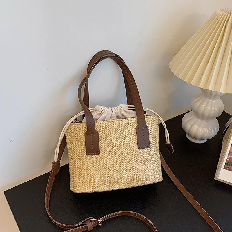 369-37052 Fashionable Item Eco-friendly Straw Bag Handbag Woven Straw Tote Bag Crossbody Clutch Purse