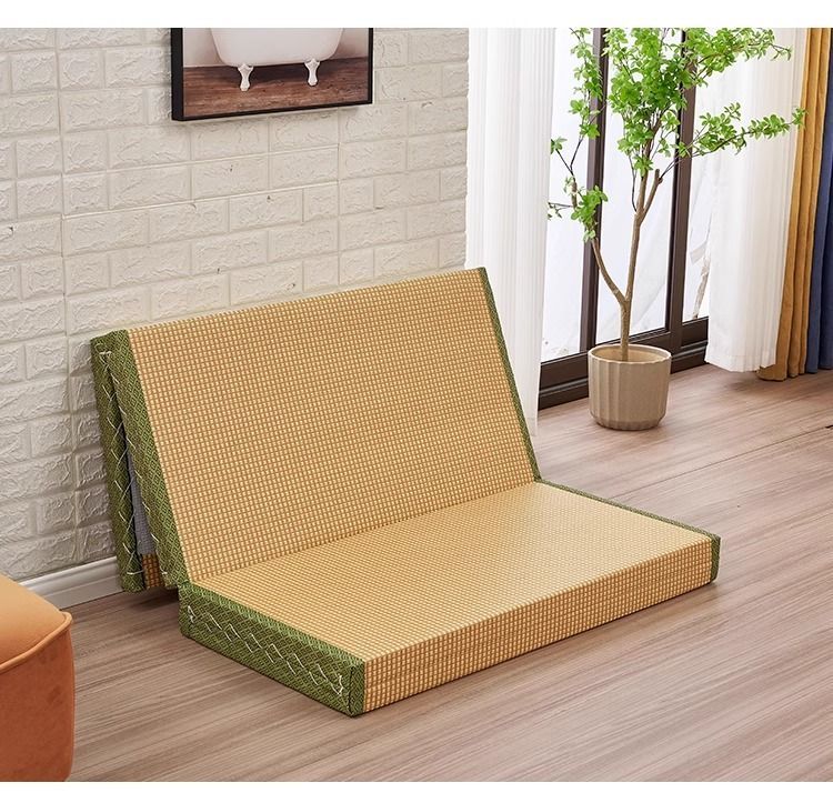 Floor Mattress: Foldable Coconut Fiber Sleeping Mat for Living Room, Bedroom, and Guest Room - Lightweight, Breathable & Provides Back Support.