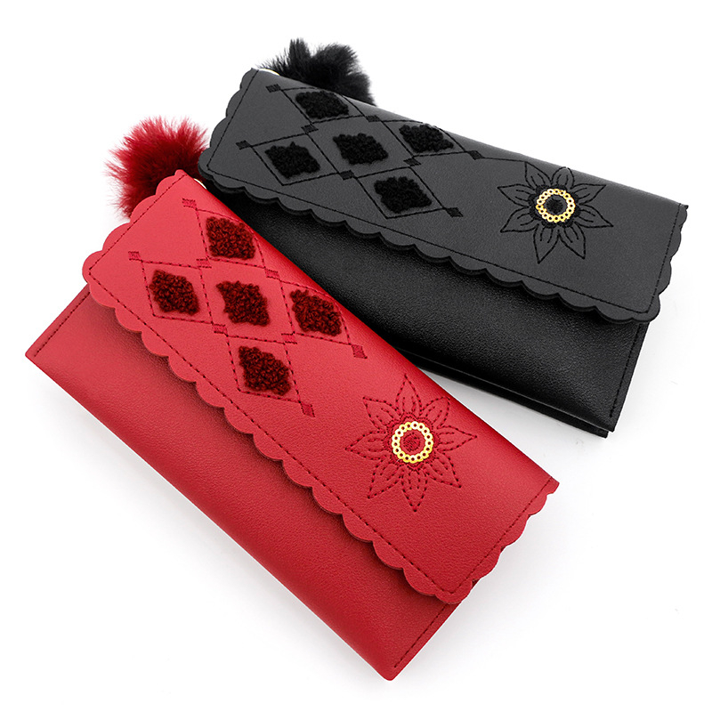 R529 New Fashion Card Package Pink Long Zipper Female Women Wallet