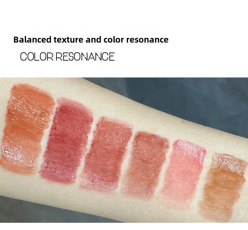 PinkyFocus Black Yaoyue Light Mirror Lip Glaze Korean Pure Want to Show Tender and Moisturizing Hydrating Glass Dudu Lip Lipstick