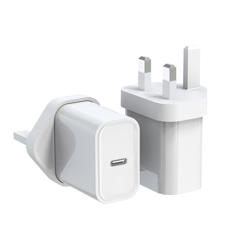 20W British standard charger, suitable for Apple fast charge mobile phone tablet charging head