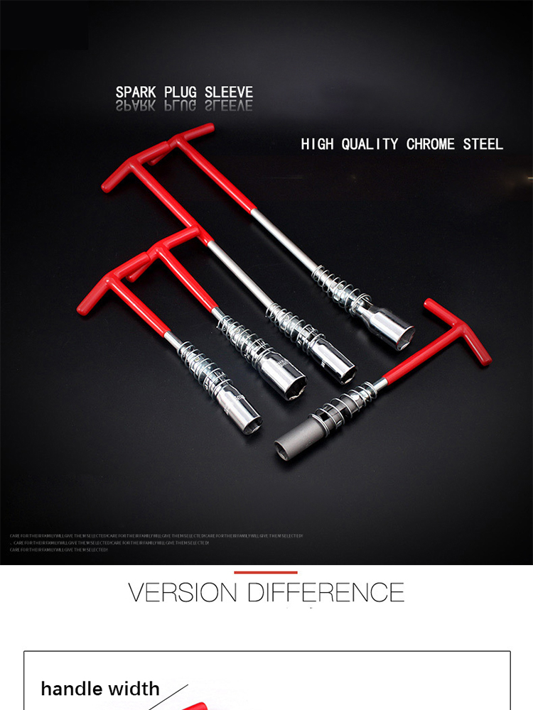 Automobile spark plug socket wrench extension socket 14 16 21mm universal joint automobile disassembly tool