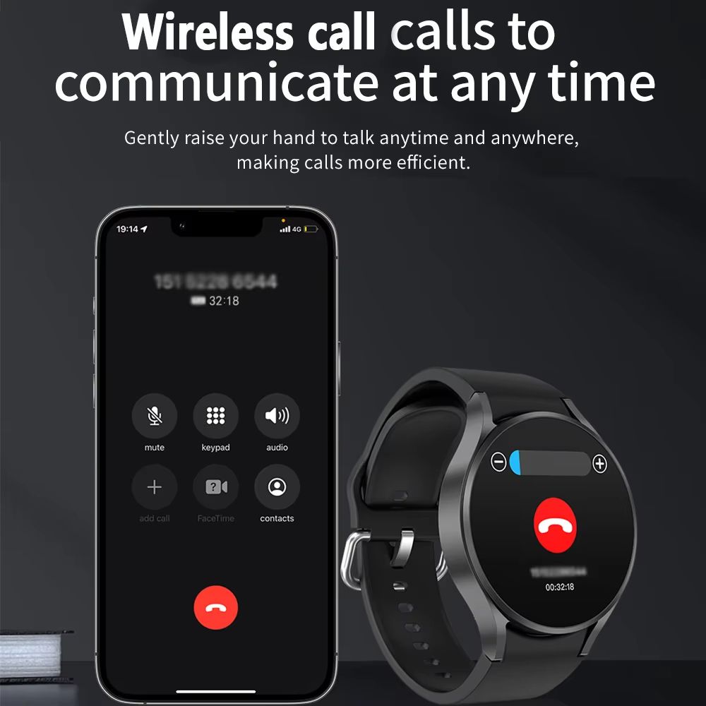 Men Women Smart Watch Bluetooth Call Dial Men Sports Fitness Tracker Heart Rate Smartwatch For Andoird Iphone Samsung Galaxy