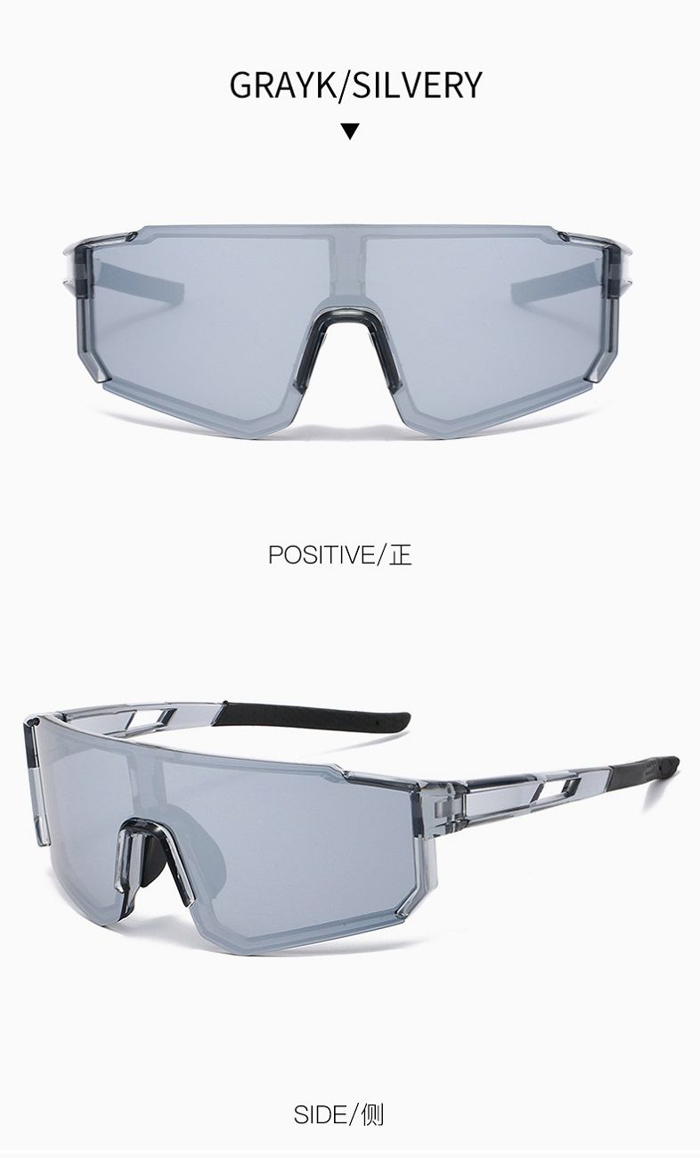 Polarized Sports Sunglasses, UV Protection Windproof Cycling Sunglasses for Men Women, Lightweight Outdoor Running Sunglasses 1060 Style for Hiking, Marathon, Driving and Fishing
