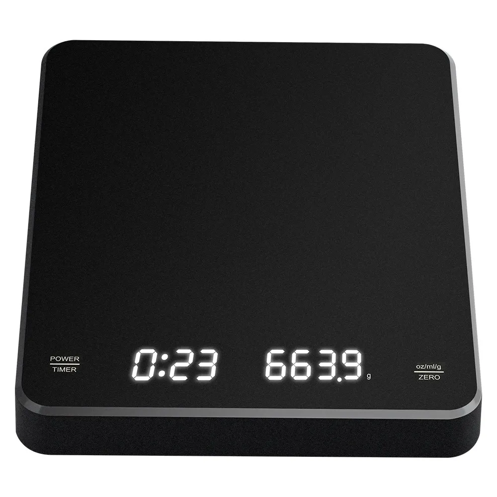 Coffee Scale with Timer, Espresso Scale, 3kg/0.1g Accurate Scale for Espresso Coffee, Portable Digital Kitchen Scale with Automatic Timing