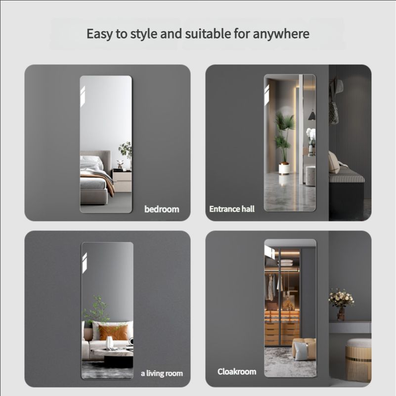 Acrylic mirror high-definition self-adhesive dressing mirror fitting mirror non-deformation full-body soft mirror home bedroom