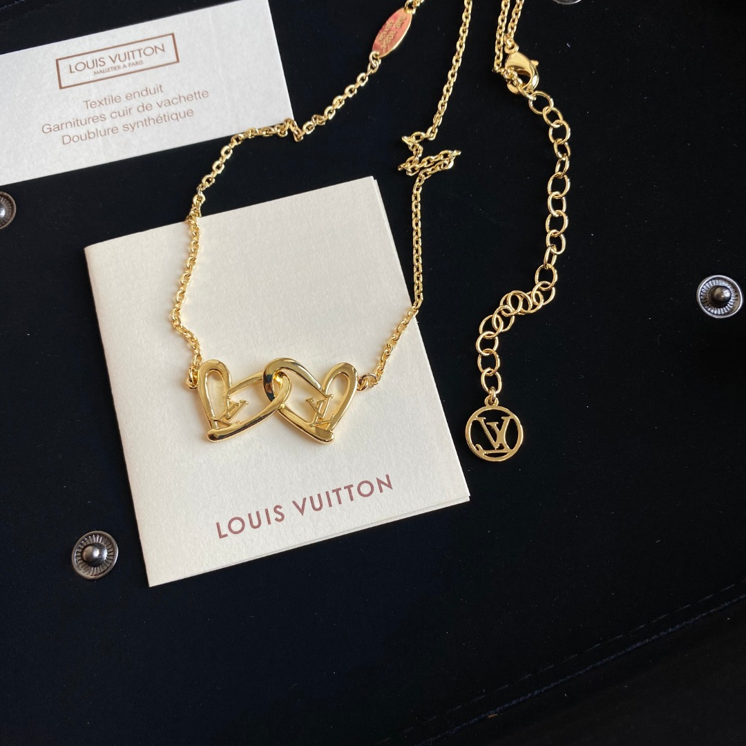Necklace Love Circle LV Necklace Length 40CM Extension Chain 8CM Girls Ladies Accessories Jewelry