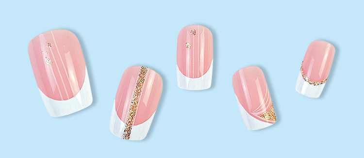 Fake Nail Short Pink Clor Mother's Day Gift Women Make Up Set
