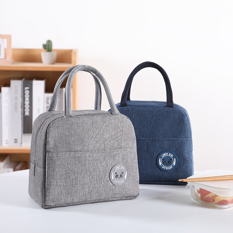 2-1 Men's and Women's Hand-Held Thermal Bento Bags, Lunch Preservation Lunch Box Bags
