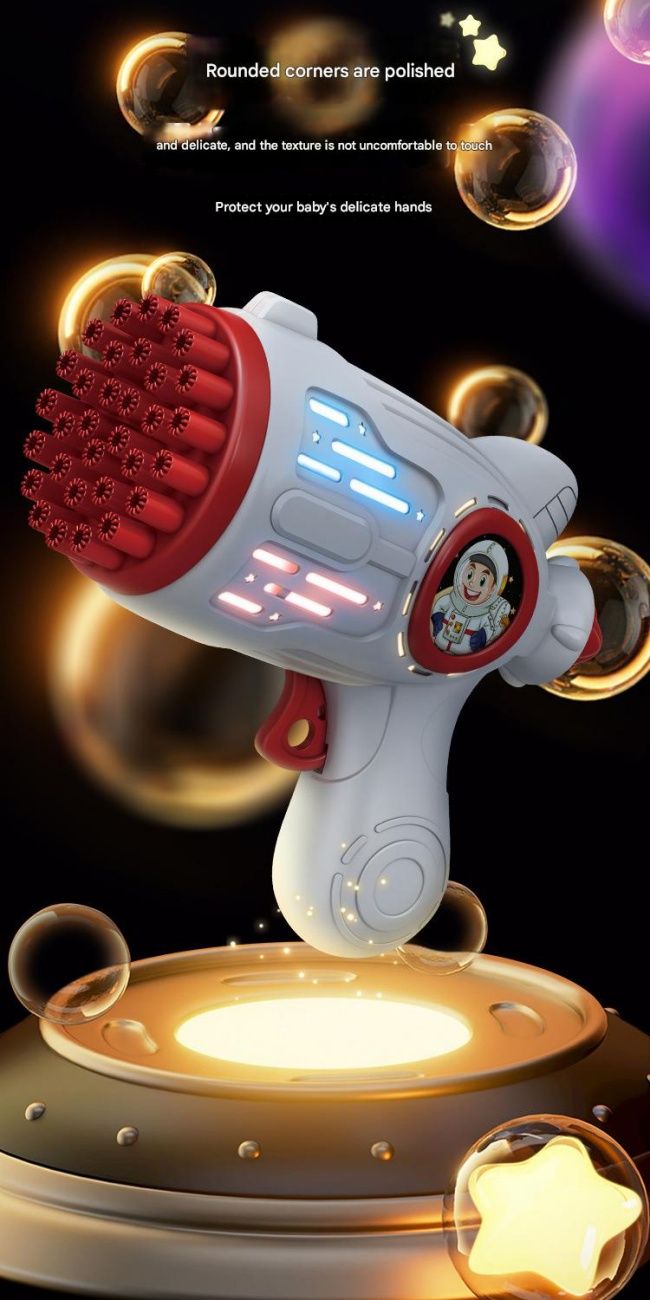 Luminous Bubble Gun Handheld Gatling Bubble Blower Fun Fully Automatic Children's Toy