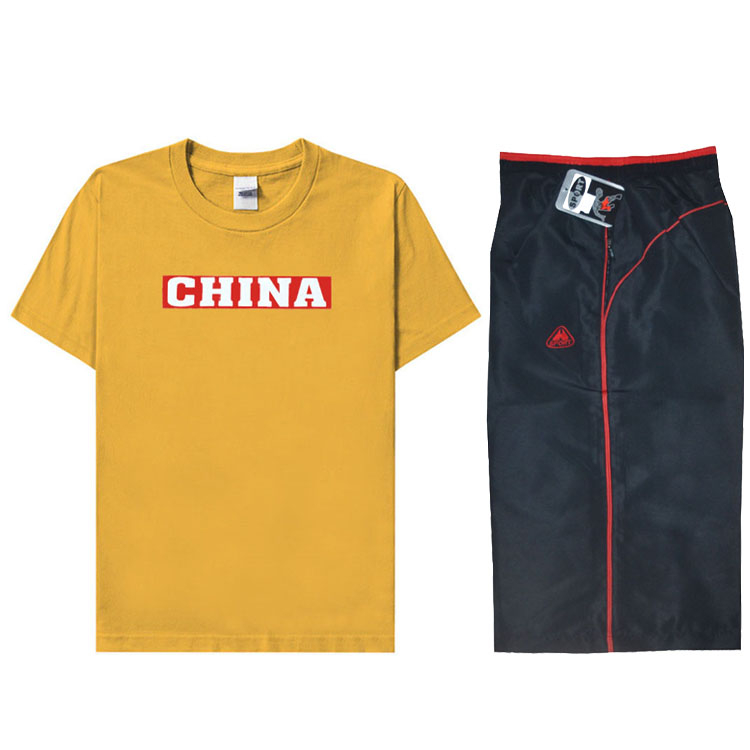 Men's Casual Sport Suit Short Sleeved Sport T-Shirt and Shorts Set