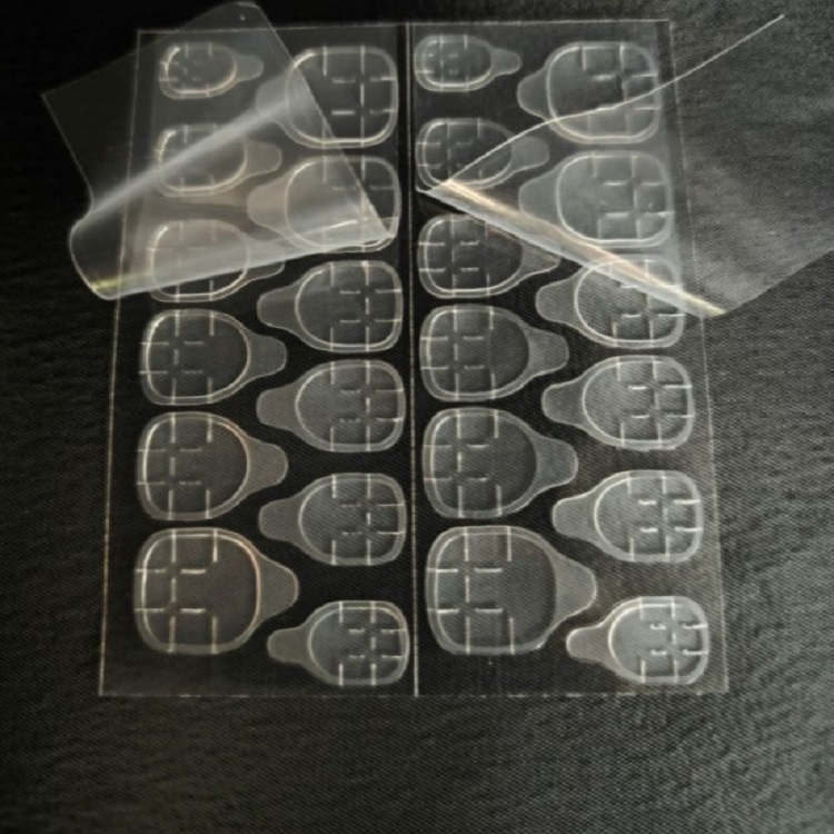 24 Sheets Double Side Glue Nail Sticker for Press on Nails,Waterproof Breathable False Nail Tips Jelly Adhesive Tabs Nail Glue 1