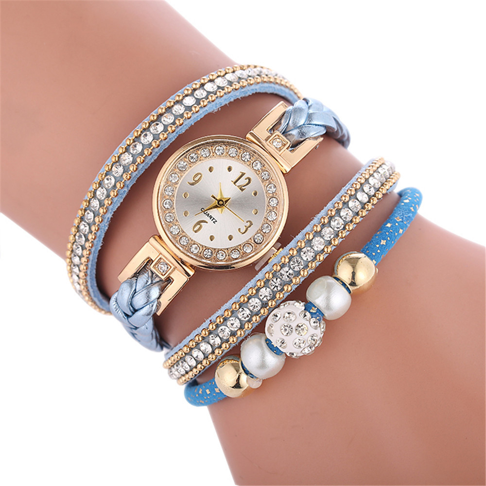 Beautiful Fashion Women's Bracelet Watch Ladies Watch Casual Round Analog Quartz Bracelet Watch Female Clock