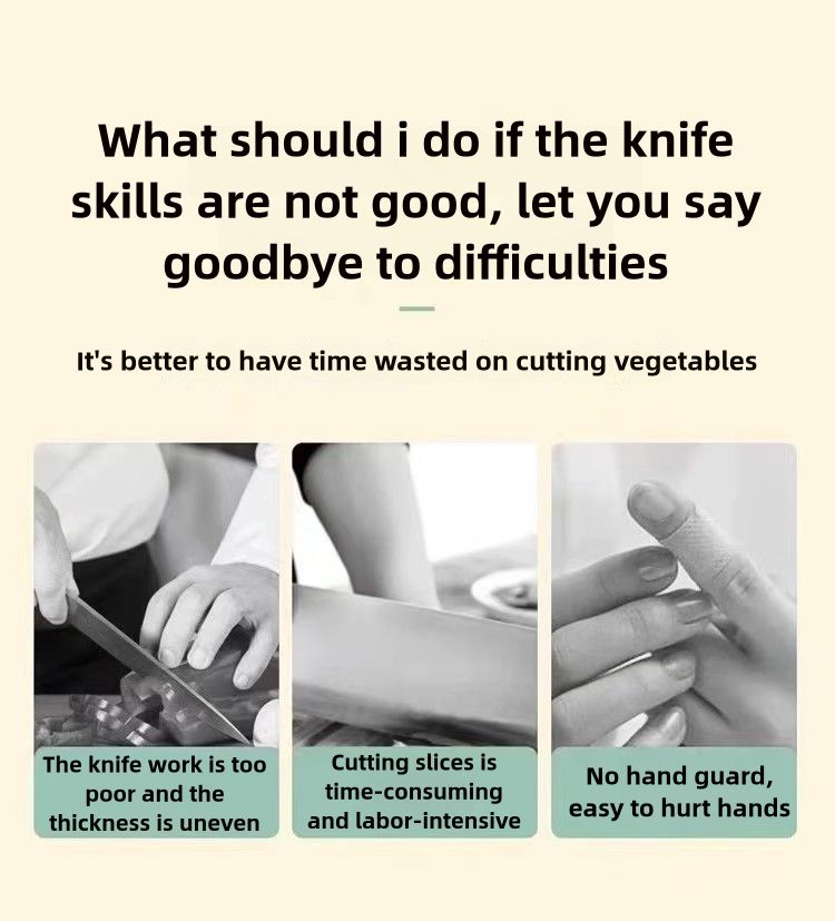 Multifunctional Vegetable Slicer knife, Chopper with 5 Interchangeable Blades,Vegetable cutter chopper