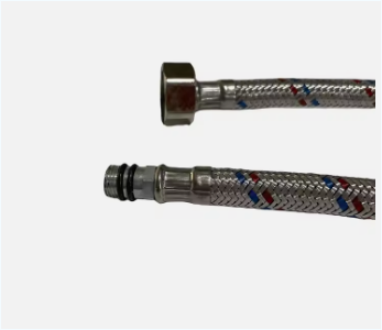 2 pieces 60cm Long  Male and female Bathroom Kitchen Faucet Connector Stainless Steel Braided Hose