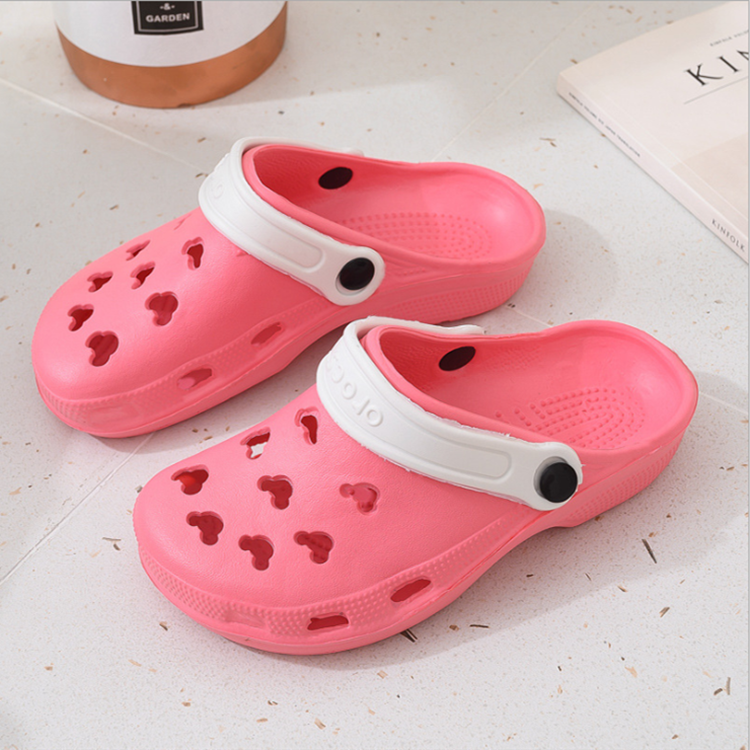 Summer Dongdong shoes garden shoes hollow cute Dongdong shoes women's beach shoes non slip breathable sandals