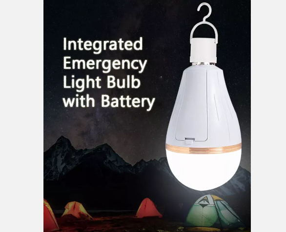 5PCS Super bright 20 watt AC 85-265V E27 6500k emergency rechargeable led light bulb
