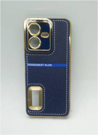 Vivo Y22|Y22s Logo Gold Chrome Back Case 